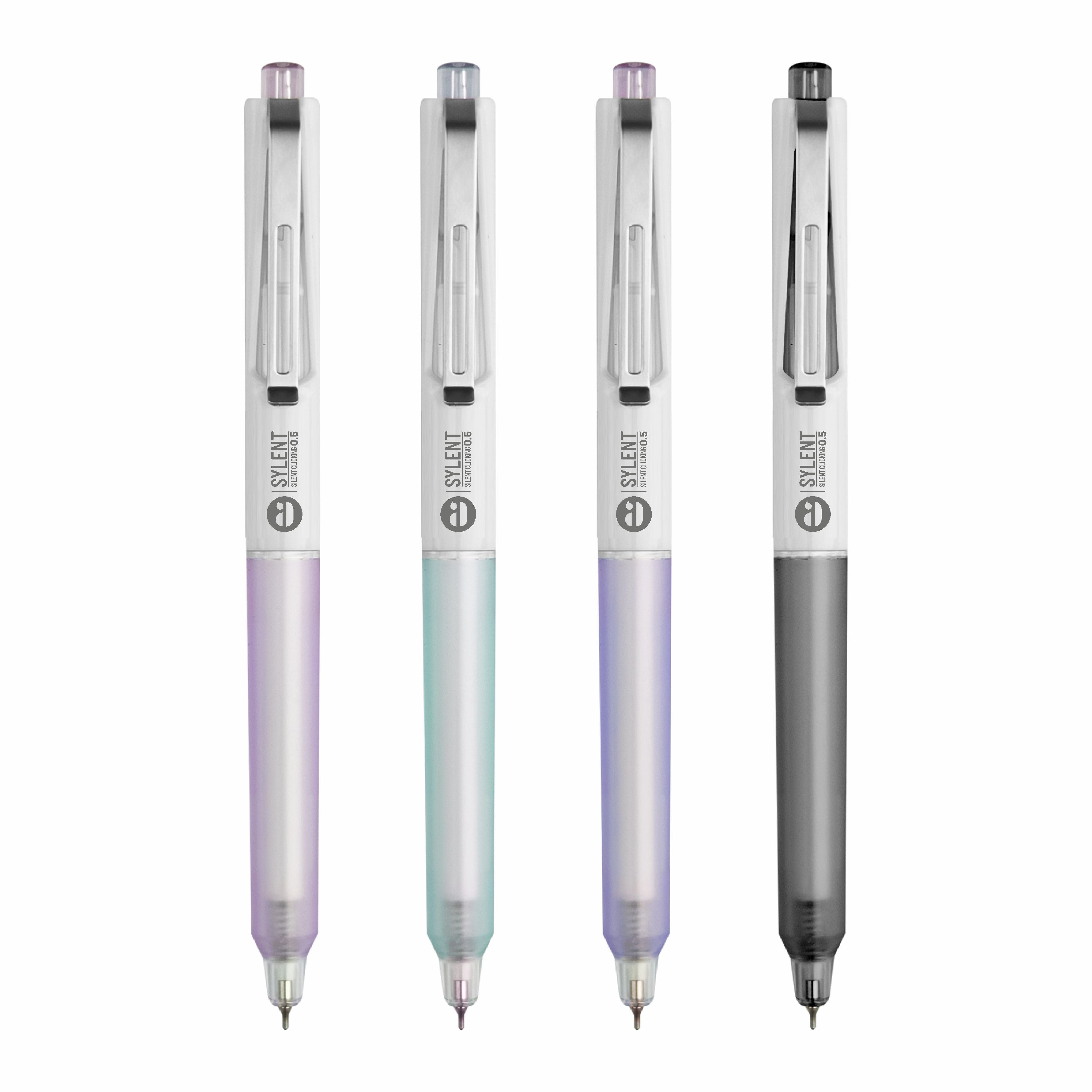 Anupam Sylent Gel Pens, Waterproof Quick Dry Ink, 0.5mm Fine Point Retractable Smooth Writing Pens for Journaling, Writing Gel Pen