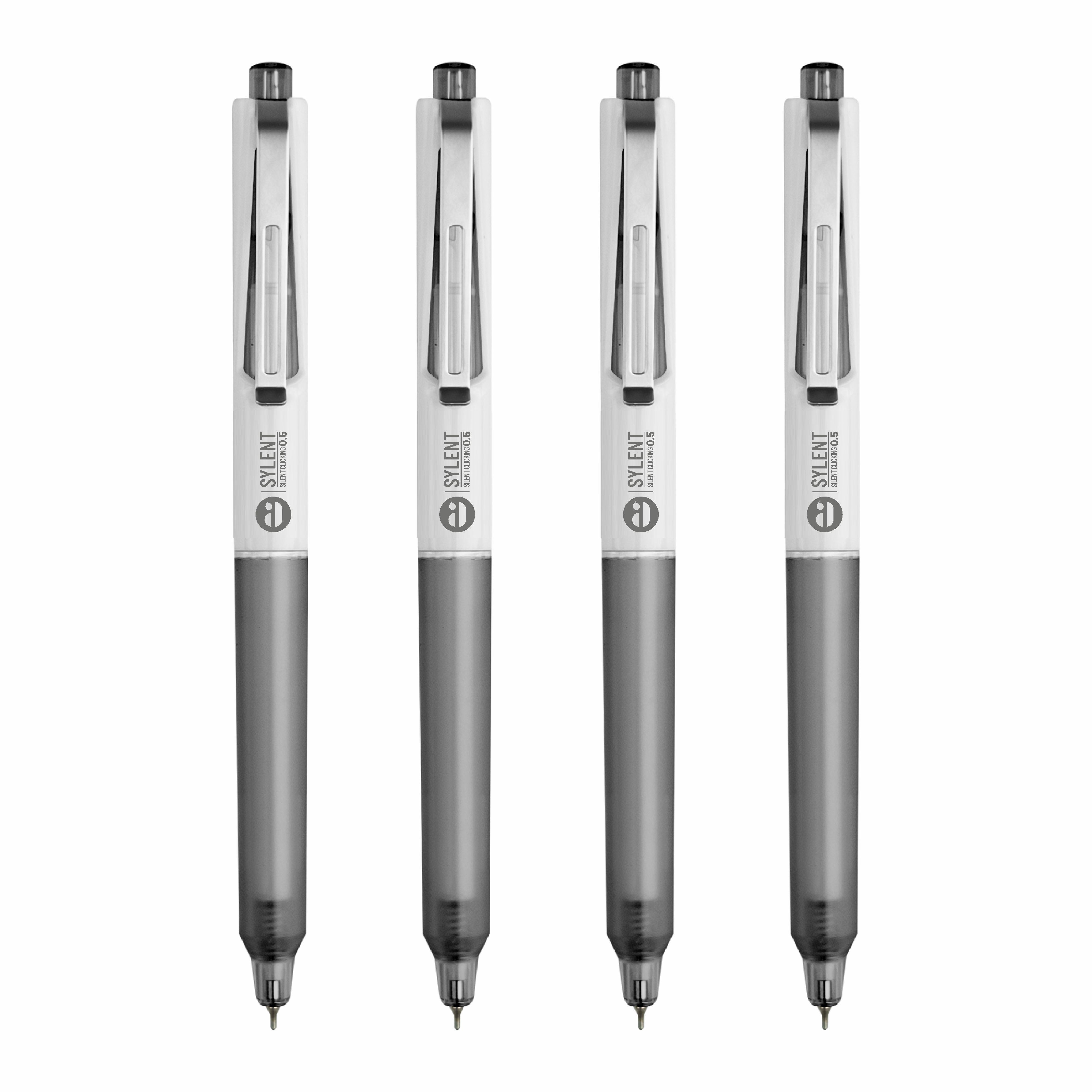 Anupam Sylent Gel Pens, Waterproof Quick Dry Ink, 0.5mm Fine Point Retractable Smooth Writing Pens for Journaling, Writing Gel Pen