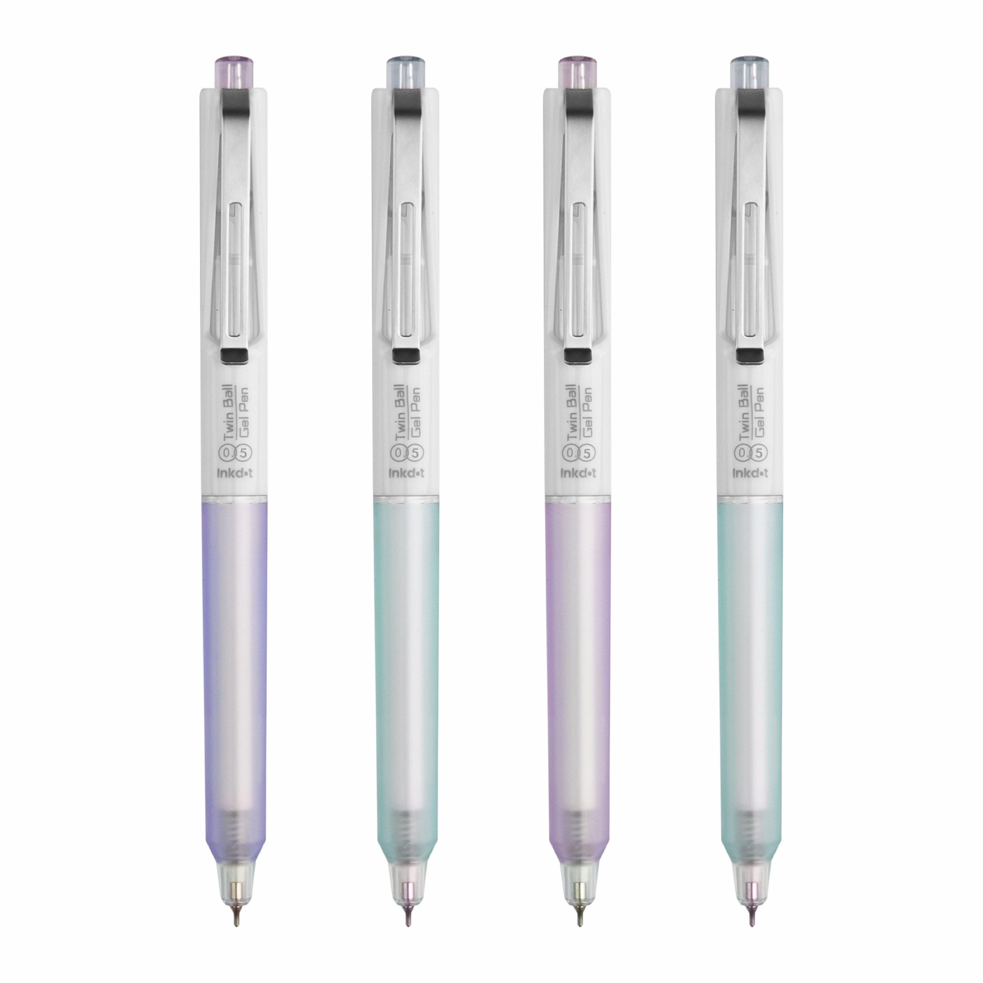 Anupam Sylent Blue Gel Pens, Waterproof Quick Dry Blue Ink, 0.5mm Fine Point Retractable Smooth Writing Pens for Journaling, Writing Gel Pen