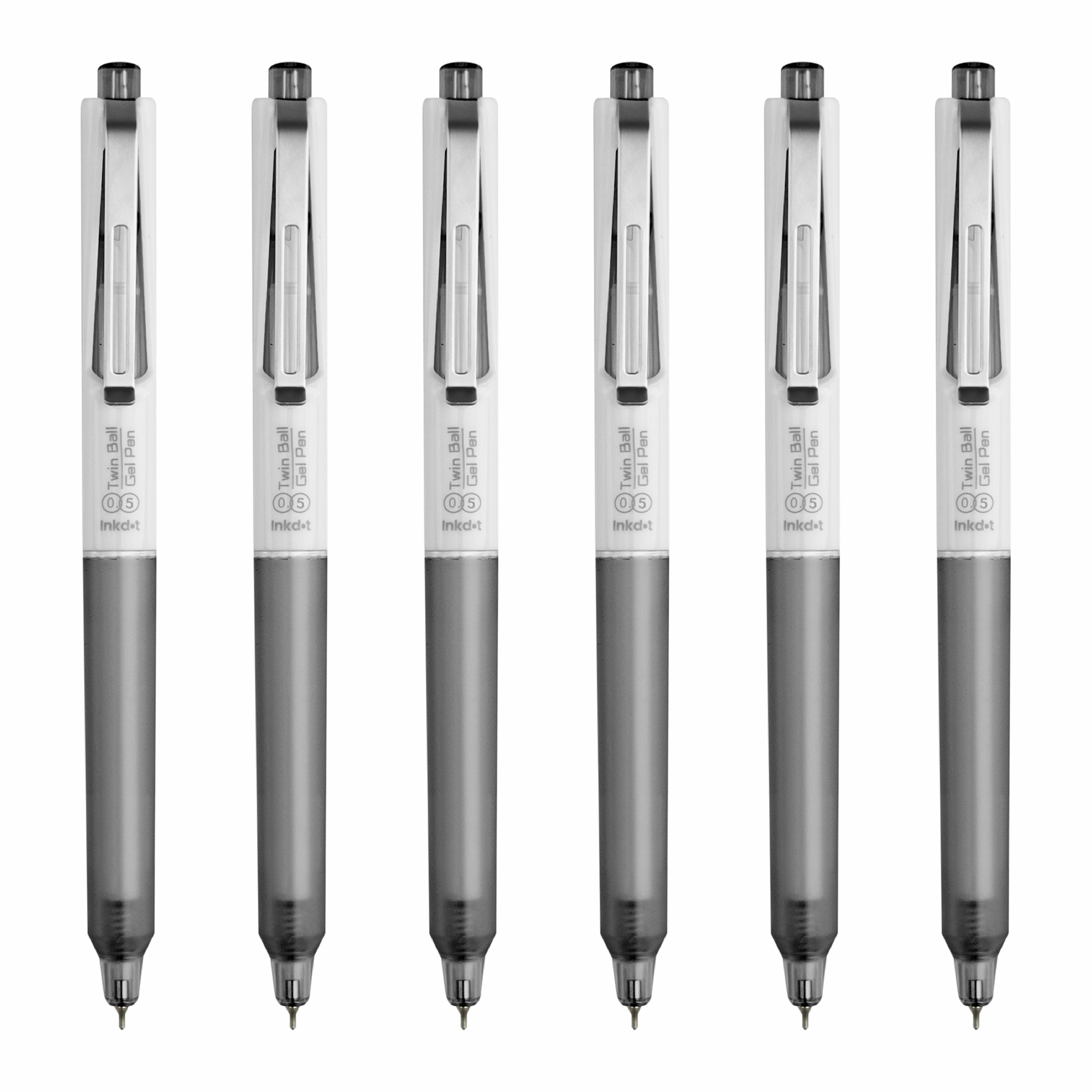 Anupam Sylent Blue Gel Pens, Waterproof Quick Dry Blue Ink, 0.5mm Fine Point Retractable Smooth Writing Pens for Journaling, Writing Gel Pen