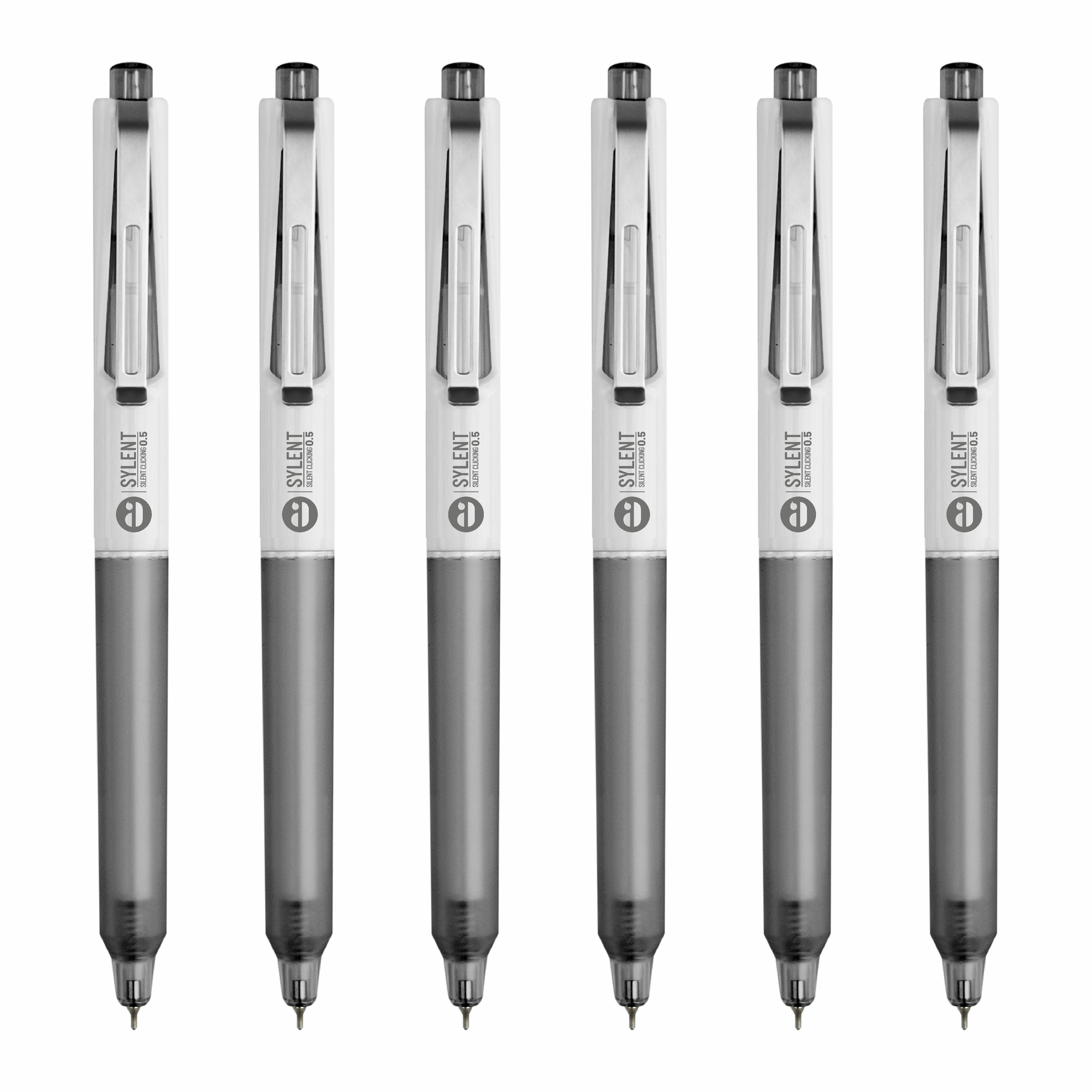 Anupam Sylent Gel Pens, Waterproof Quick Dry Ink, 0.5mm Fine Point Retractable Smooth Writing Pens for Journaling, Writing Gel Pen