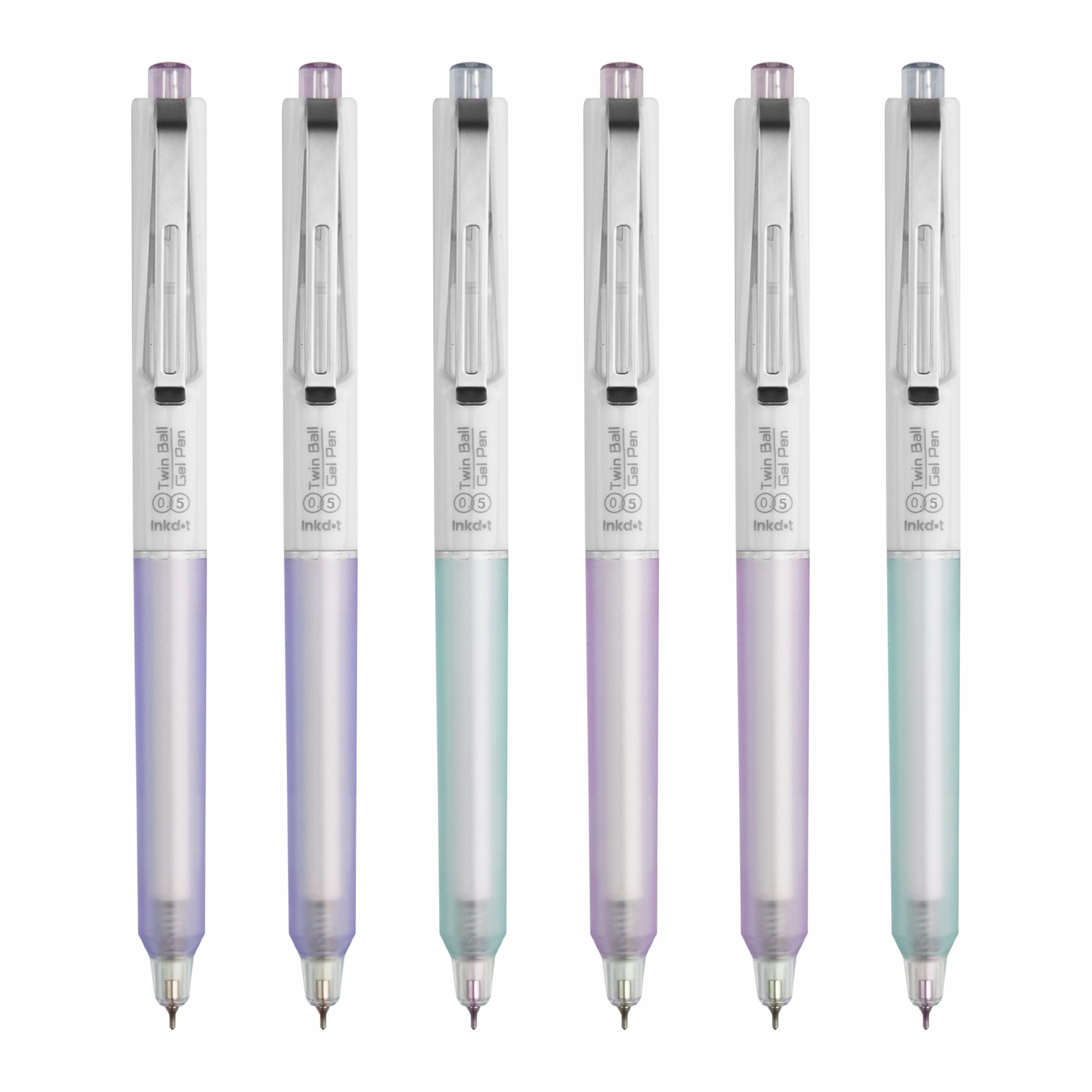 Anupam Sylent Blue Gel Pens, Waterproof Quick Dry Blue Ink, 0.5mm Fine Point Retractable Smooth Writing Pens for Journaling, Writing Gel Pen