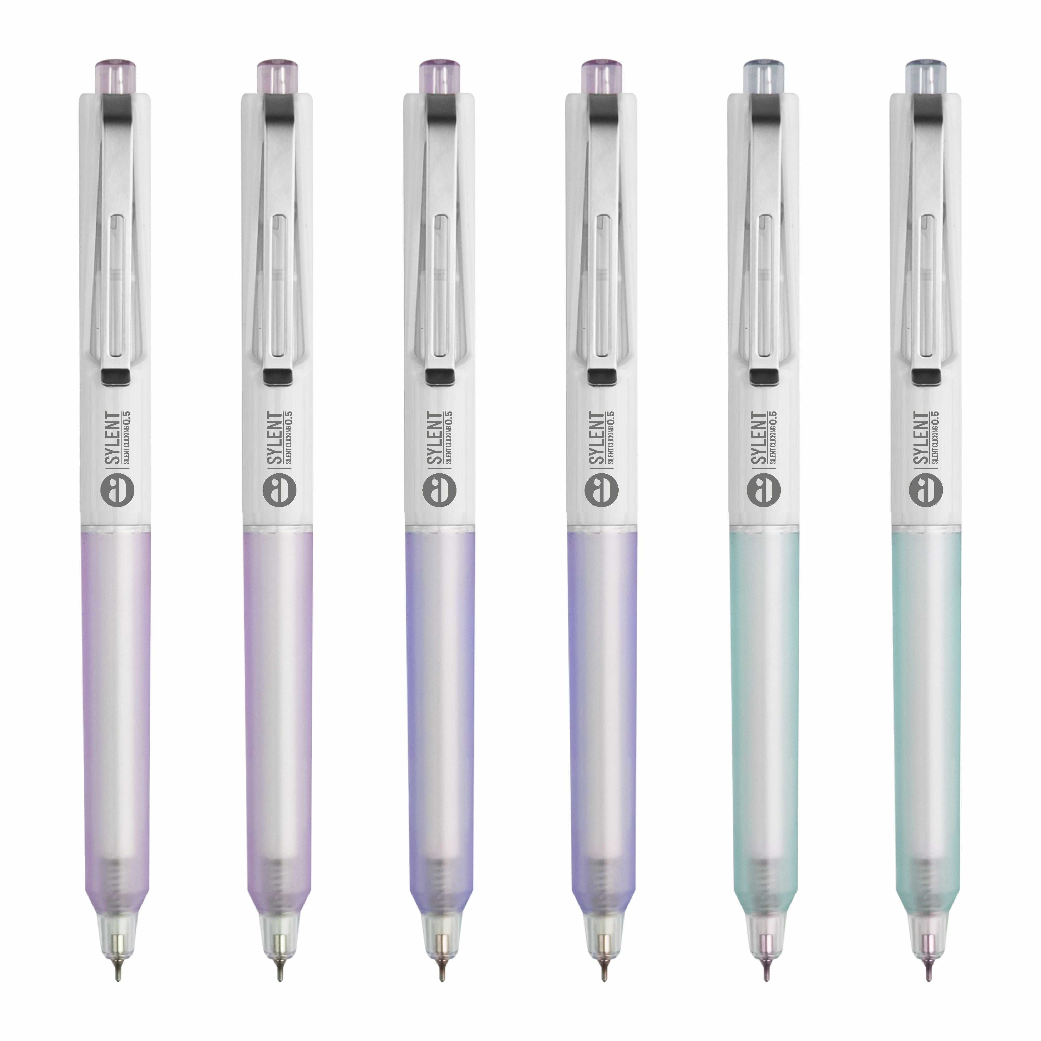 Anupam Sylent Gel Pens, Waterproof Quick Dry Ink, 0.5mm Fine Point Retractable Smooth Writing Pens for Journaling, Writing Gel Pen