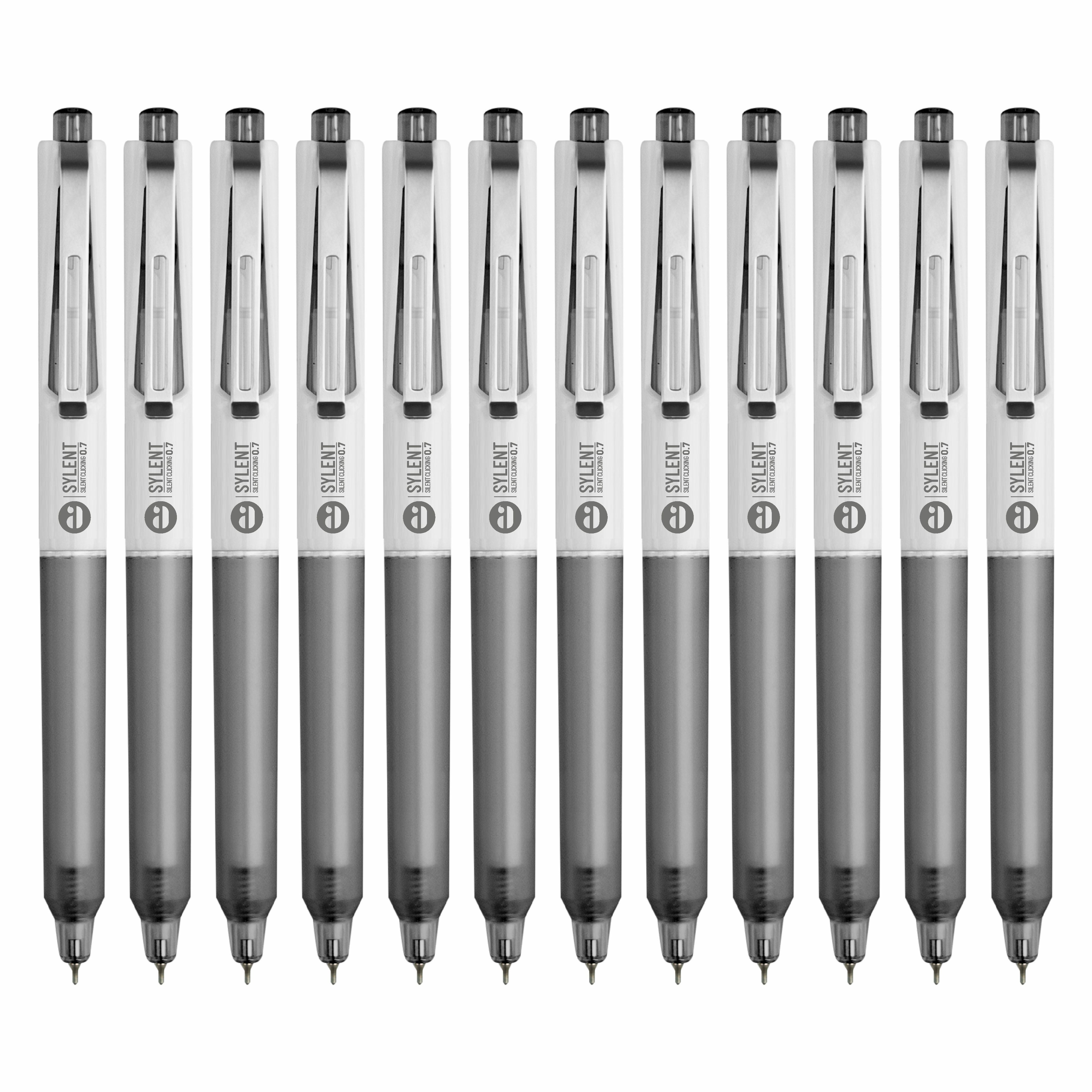 Anupam Sylent Gel Pens, Waterproof Quick Dry Ink, 0.7mm Fine Point Retractable Smooth Writing Pens for Journaling, Writing Gel Pen
