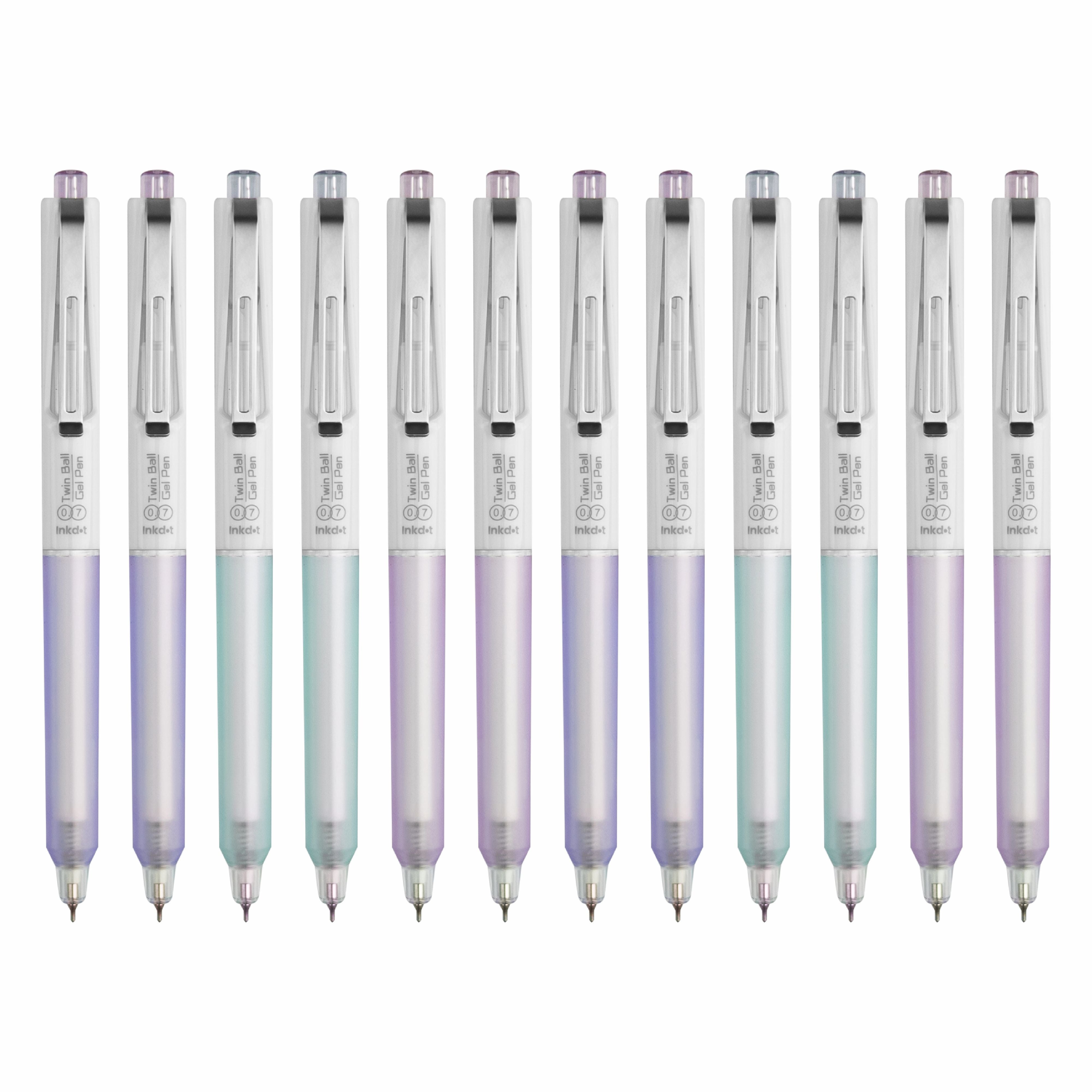 Anupam Sylent Blue Gel Pens, Waterproof Quick Dry Blue Ink, 0.7mm Fine Point Retractable Smooth Writing Pens for Journaling, Writing Gel Pen