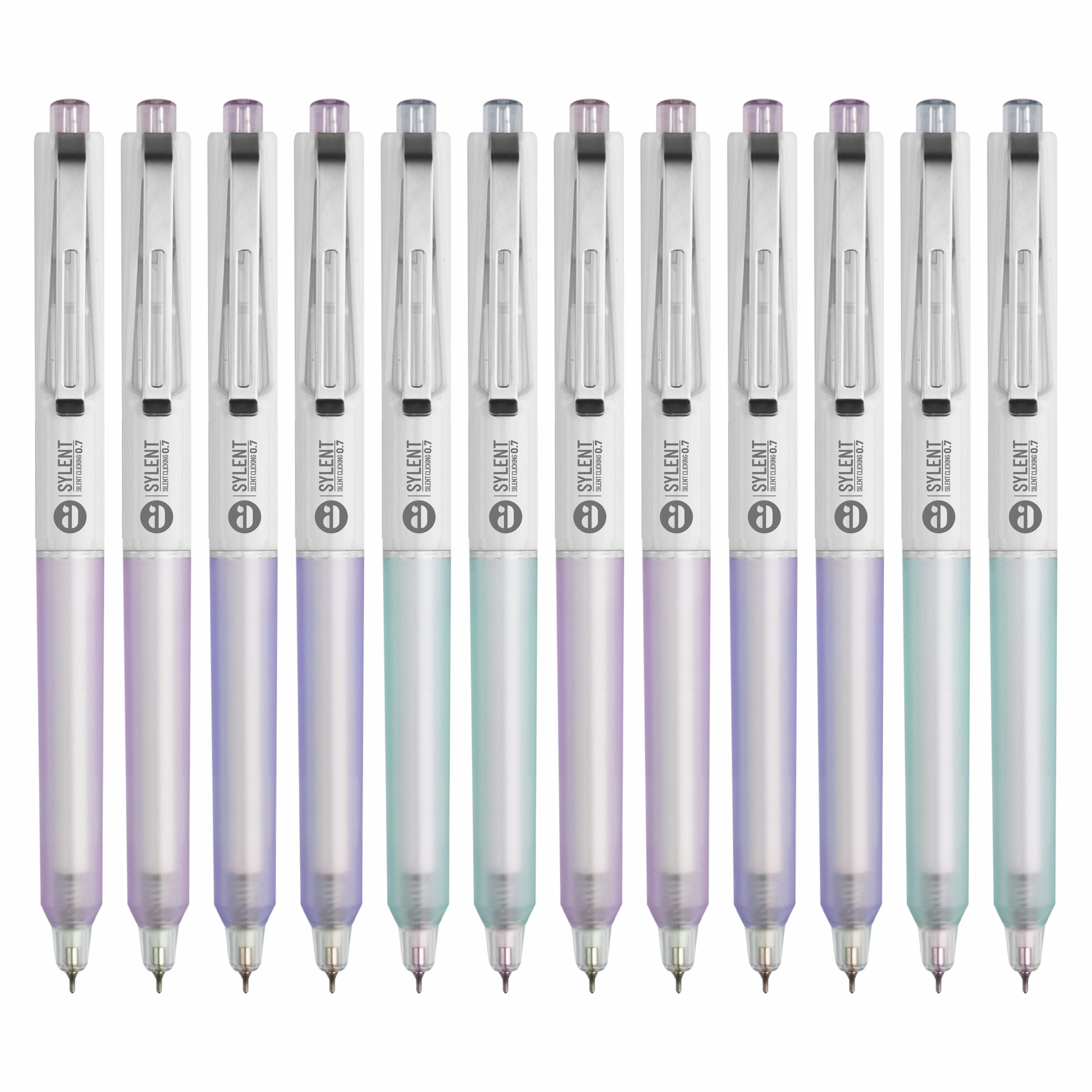 Anupam Sylent Gel Pens, Waterproof Quick Dry Ink, 0.7mm Fine Point Retractable Smooth Writing Pens for Journaling, Writing Gel Pen