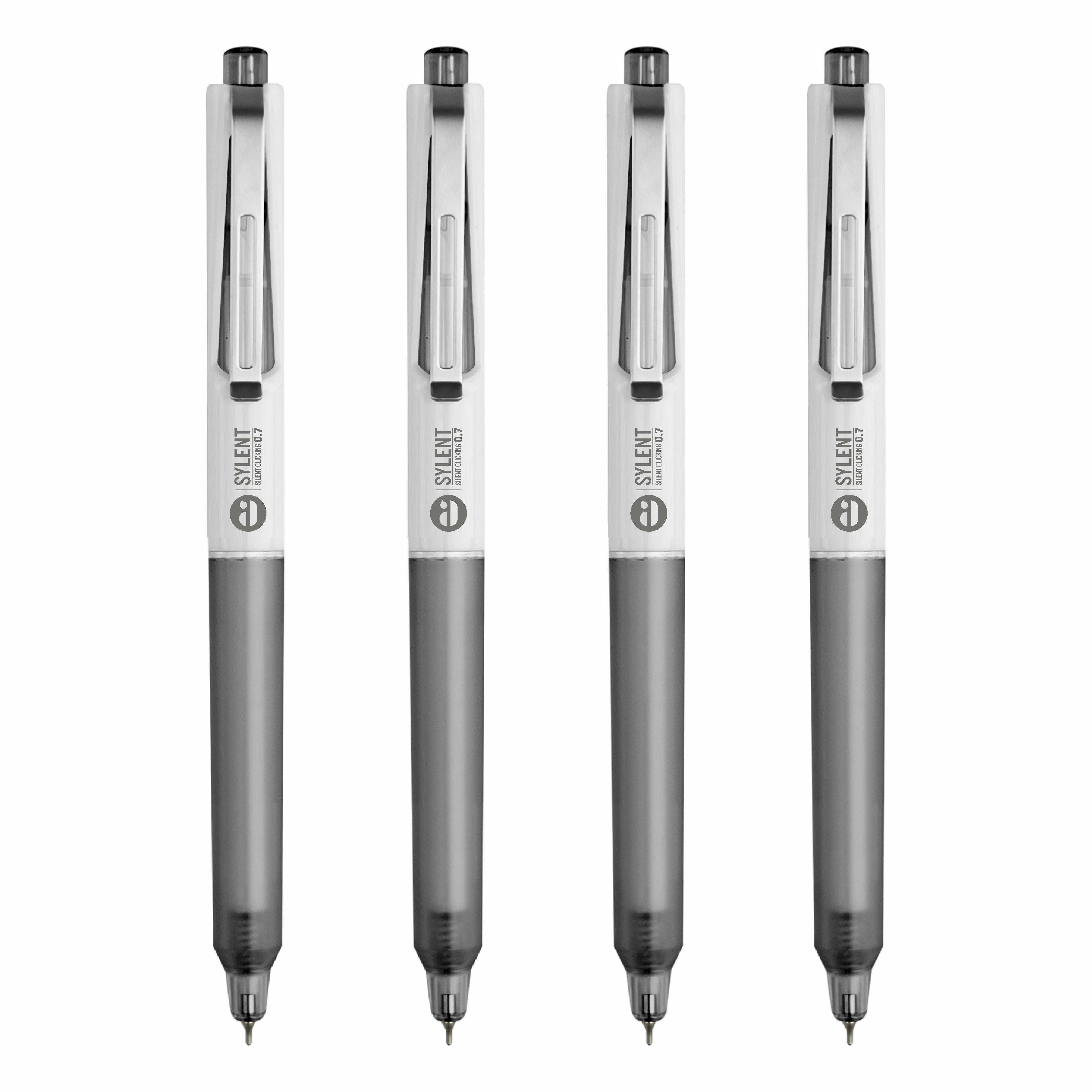 Anupam Sylent Gel Pens, Waterproof Quick Dry Ink, 0.7mm Fine Point Retractable Smooth Writing Pens for Journaling, Writing Gel Pen