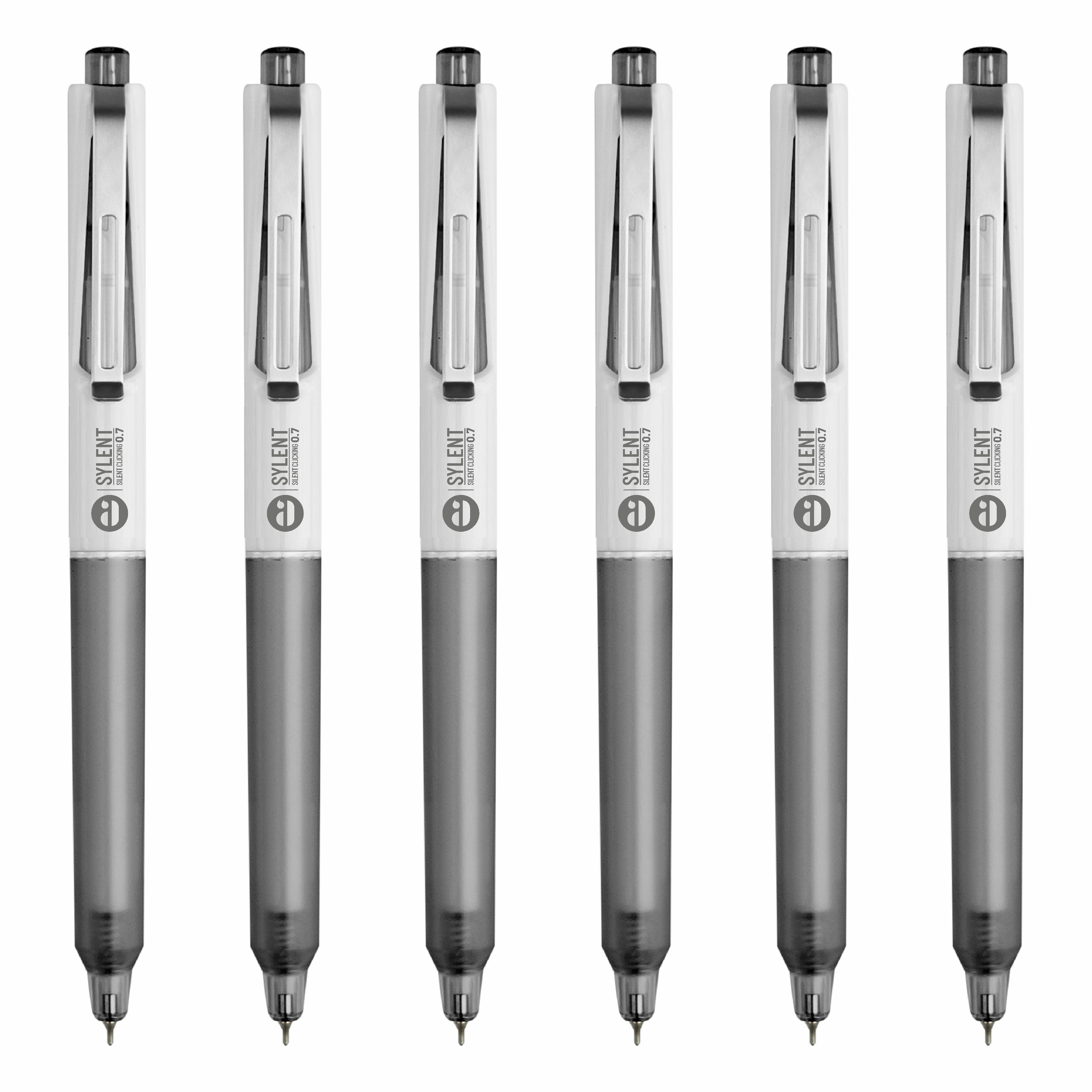 Anupam Sylent Gel Pens, Waterproof Quick Dry Ink, 0.7mm Fine Point Retractable Smooth Writing Pens for Journaling, Writing Gel Pen