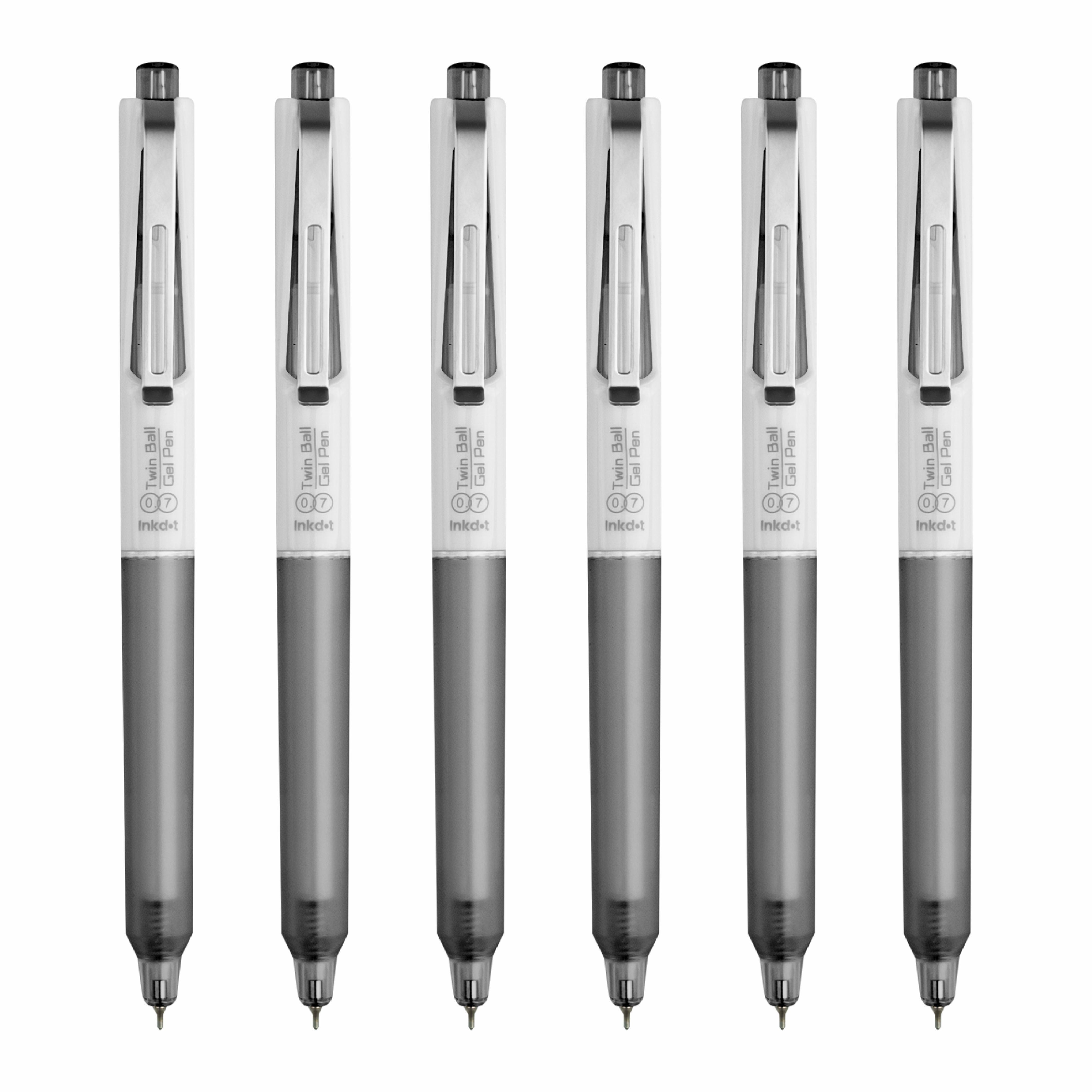 Anupam Sylent Blue Gel Pens, Waterproof Quick Dry Blue Ink, 0.7mm Fine Point Retractable Smooth Writing Pens for Journaling, Writing Gel Pen