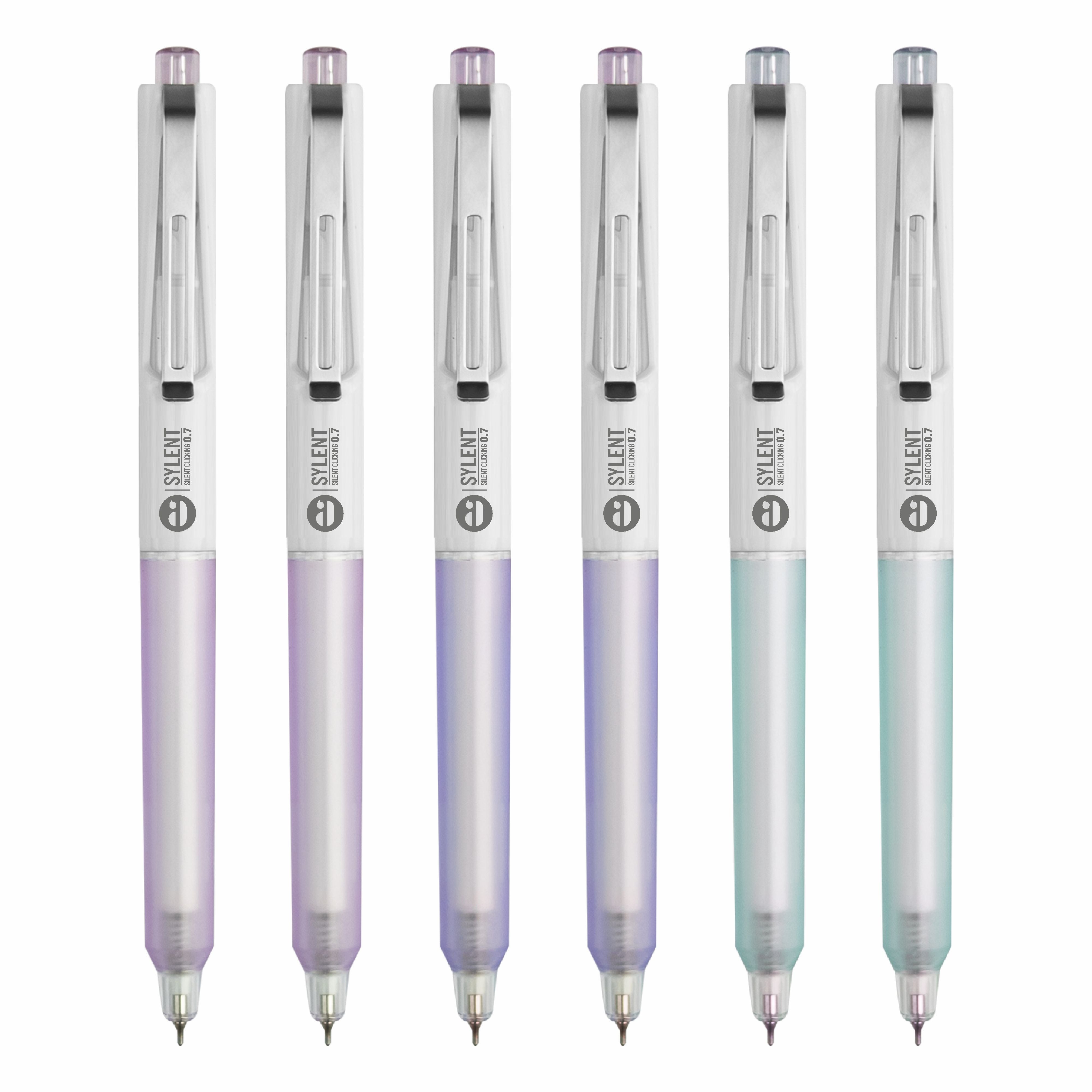 Anupam Sylent Gel Pens, Waterproof Quick Dry Ink, 0.7mm Fine Point Retractable Smooth Writing Pens for Journaling, Writing Gel Pen