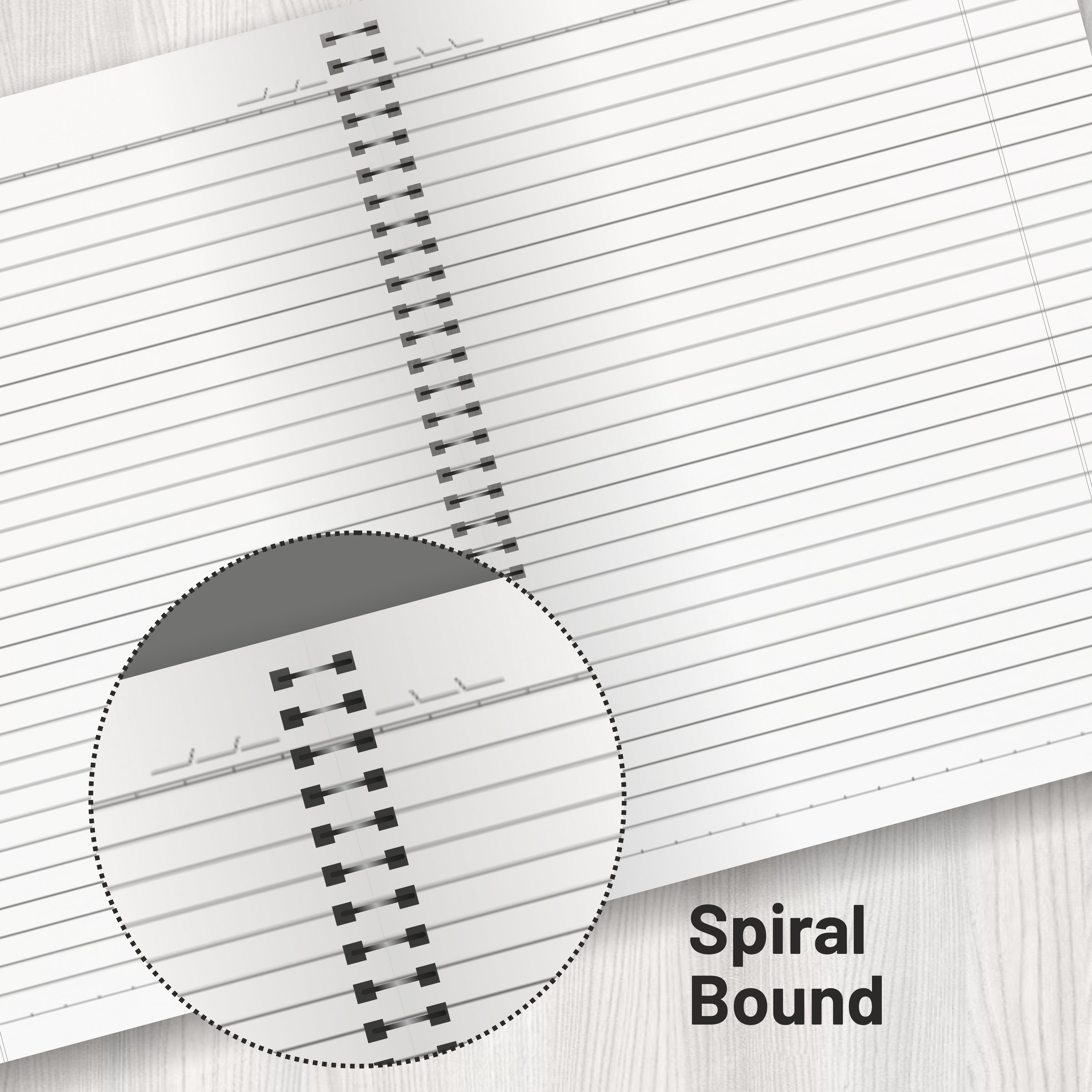 Anupam UTH Kraft Notebook-College Ruled/Plain Spiral Subject Notebook for School-Office, Writing Journal 22x27cm - 120 Pages - 70 GSM (Pack of 2)