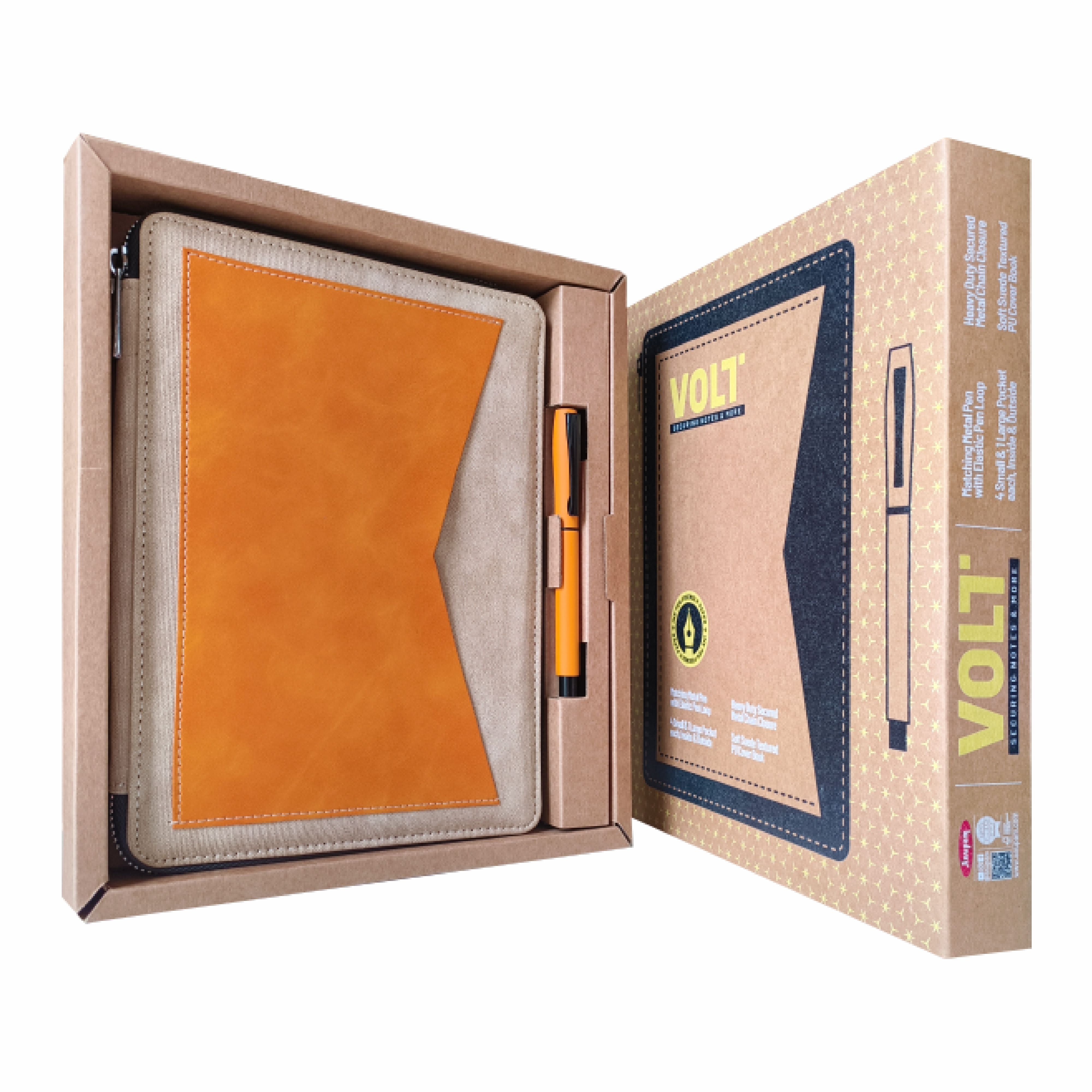 Anupam Volt Elegance Redefined A5 Journal | 160 Pages, 100 GSM Premium Paper | Magnetic Closure, Lay flat, Water & Bill Tracker, Monthly & Yearly Planner