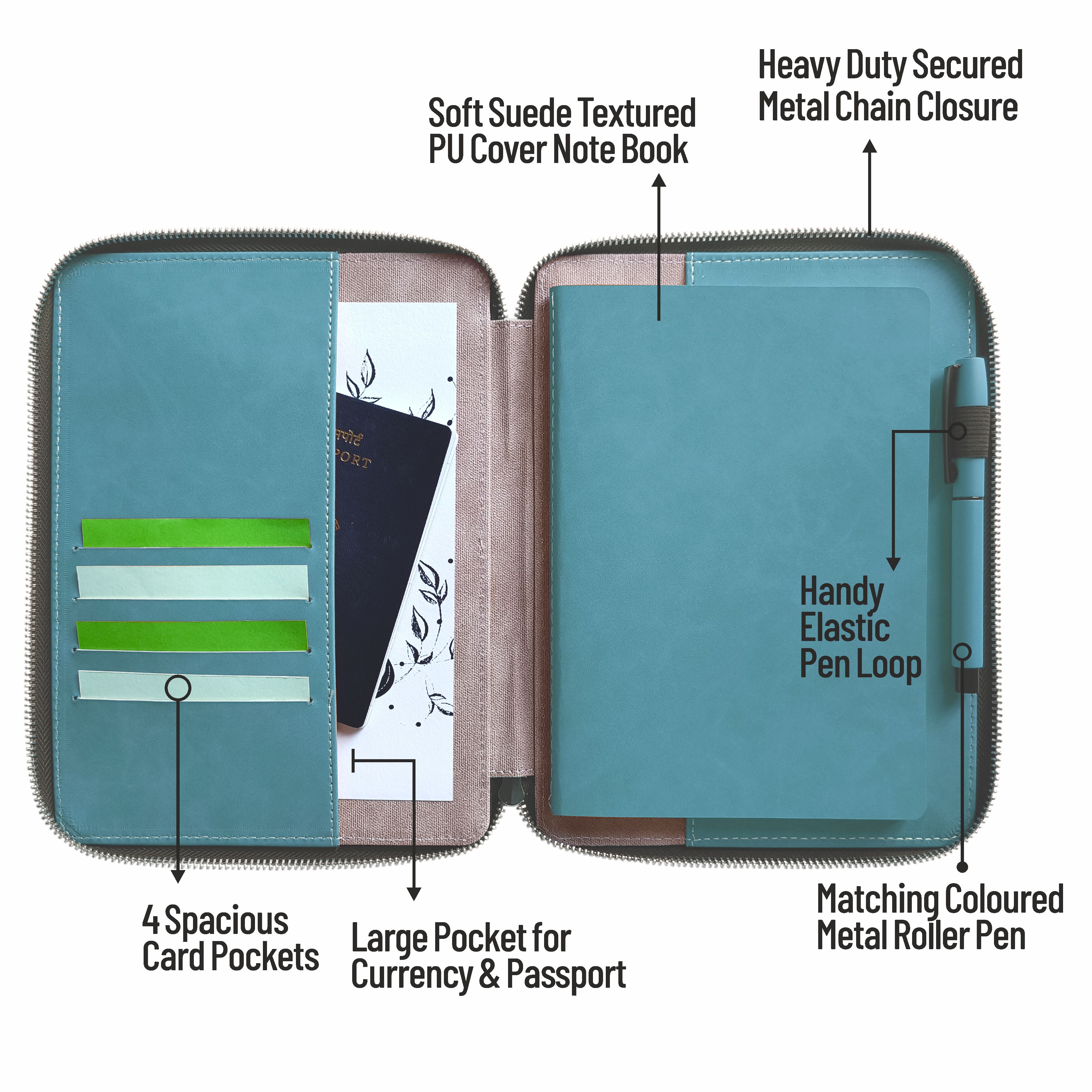 Anupam Volt Elegance Redefined A5 Journal | 160 Pages, 100 GSM Premium Paper | Magnetic Closure, Lay flat, Water & Bill Tracker, Monthly & Yearly Planner