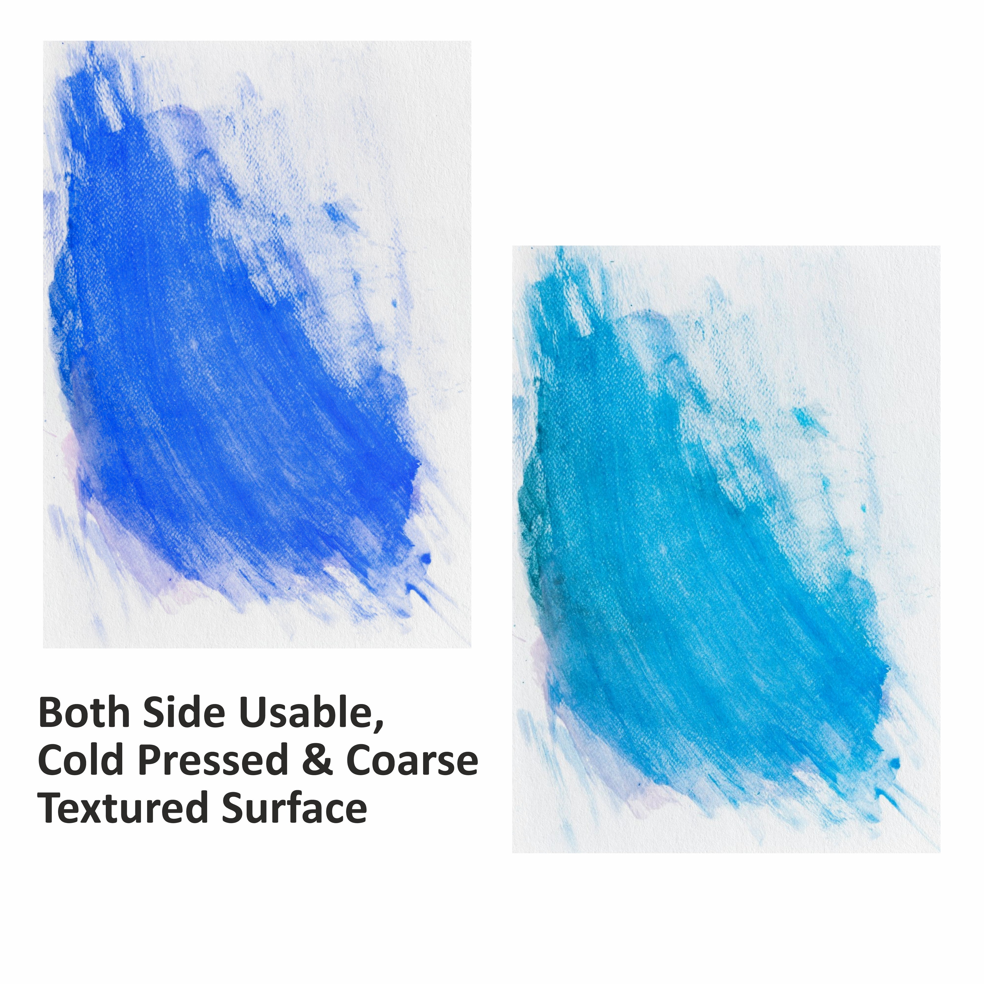 Anupam Watercolour Paper Loose Sheets-Natural white-Grained Surface-Cold Pressed-(200 and 300 GSM)