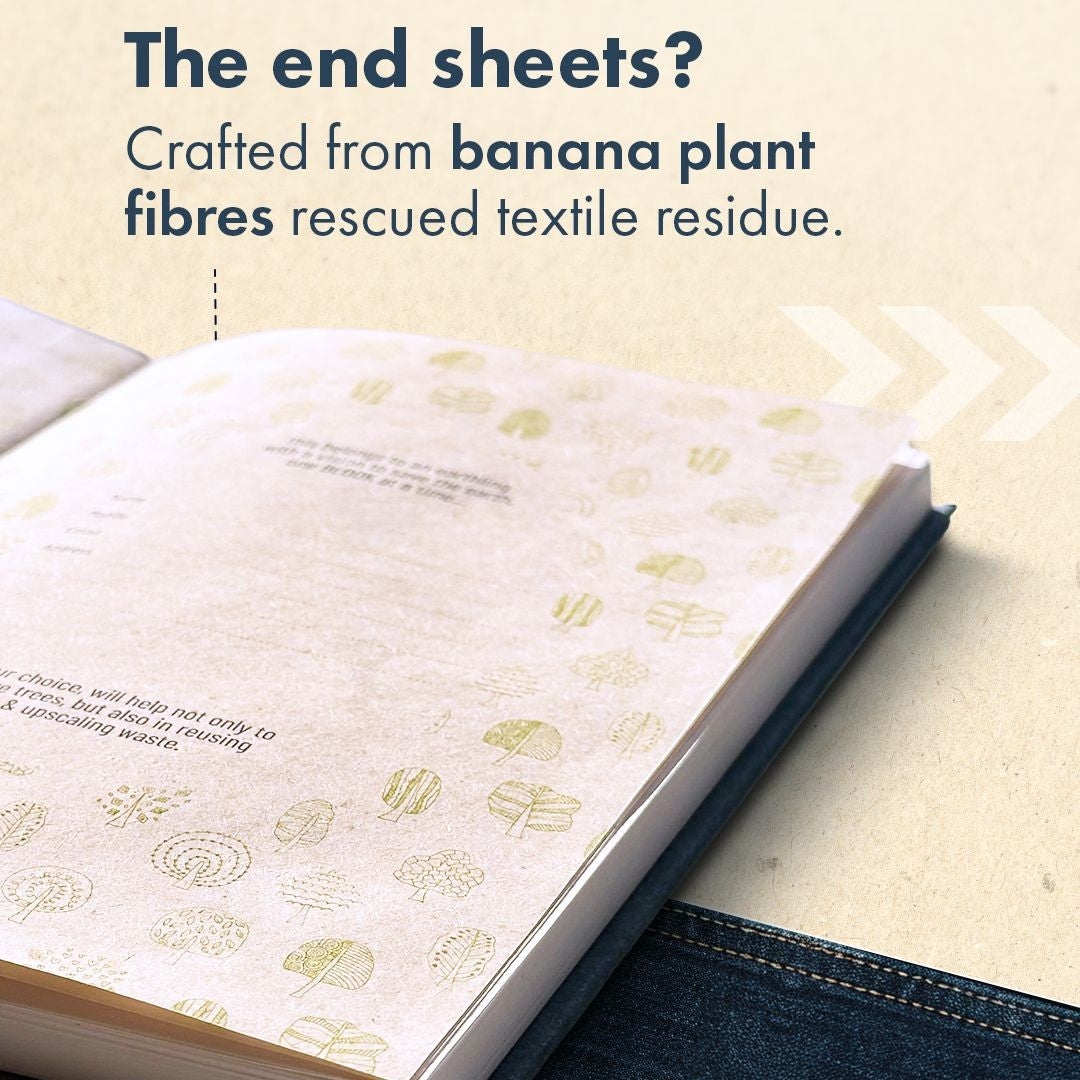 Anupam Blook Notebook 192 Pages College Ruled Notebook 80 Gsm FSC-certified Tree-free Paper Hard-Bound Diary (Blue)